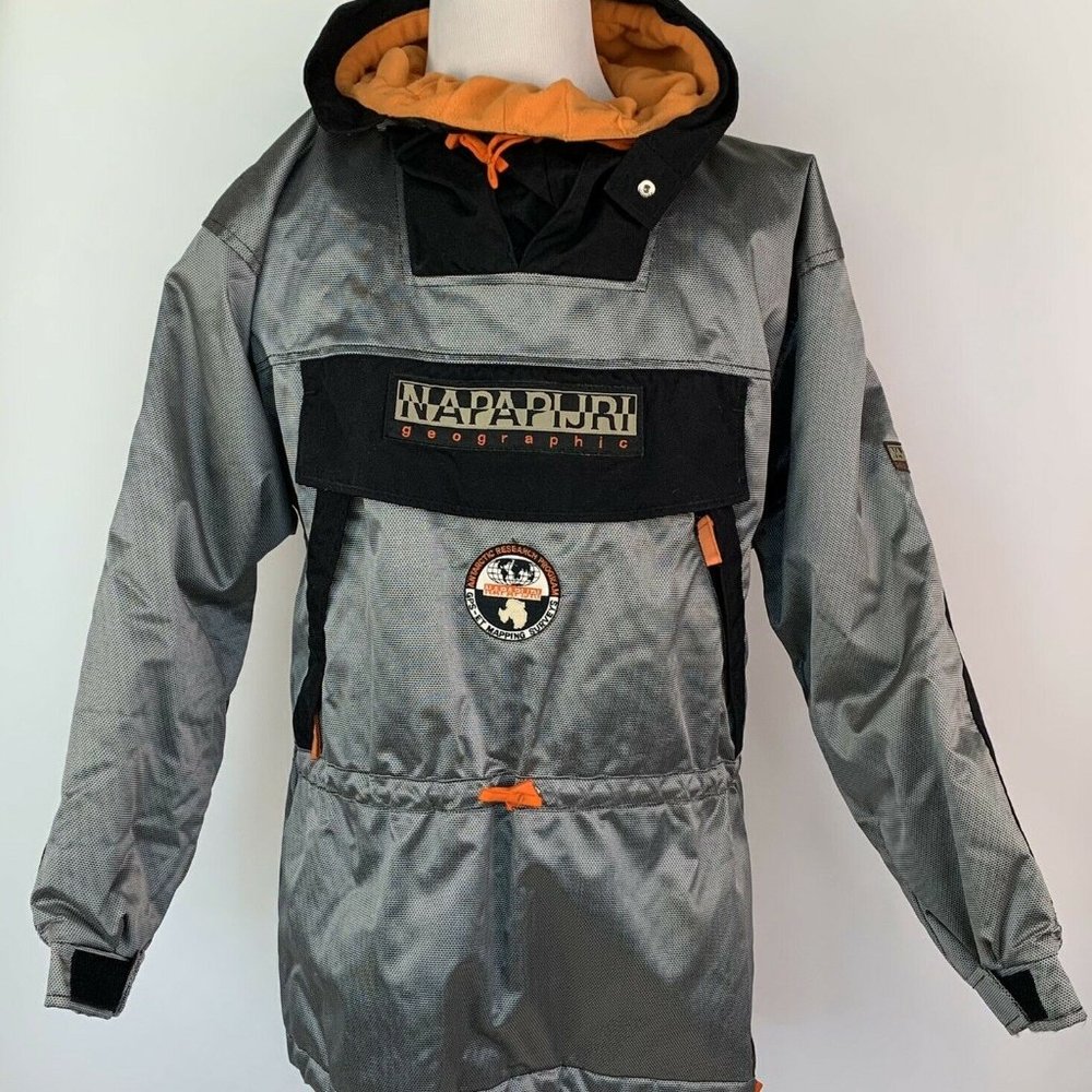 Napapijri‎ Voyage Mens Gray Silver Black Jacket